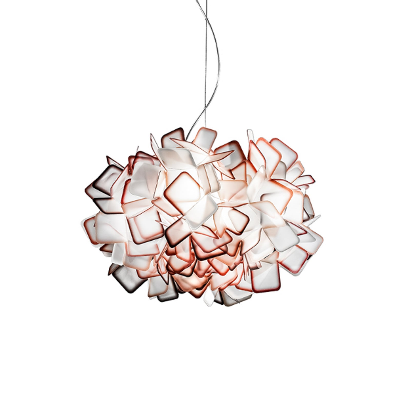 Clizia Pendel Orange Slamp - Stue - Design - Plastik - Med flere lyskilder