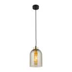 Glazen hanglamp Satipo, 1-lamp, amber