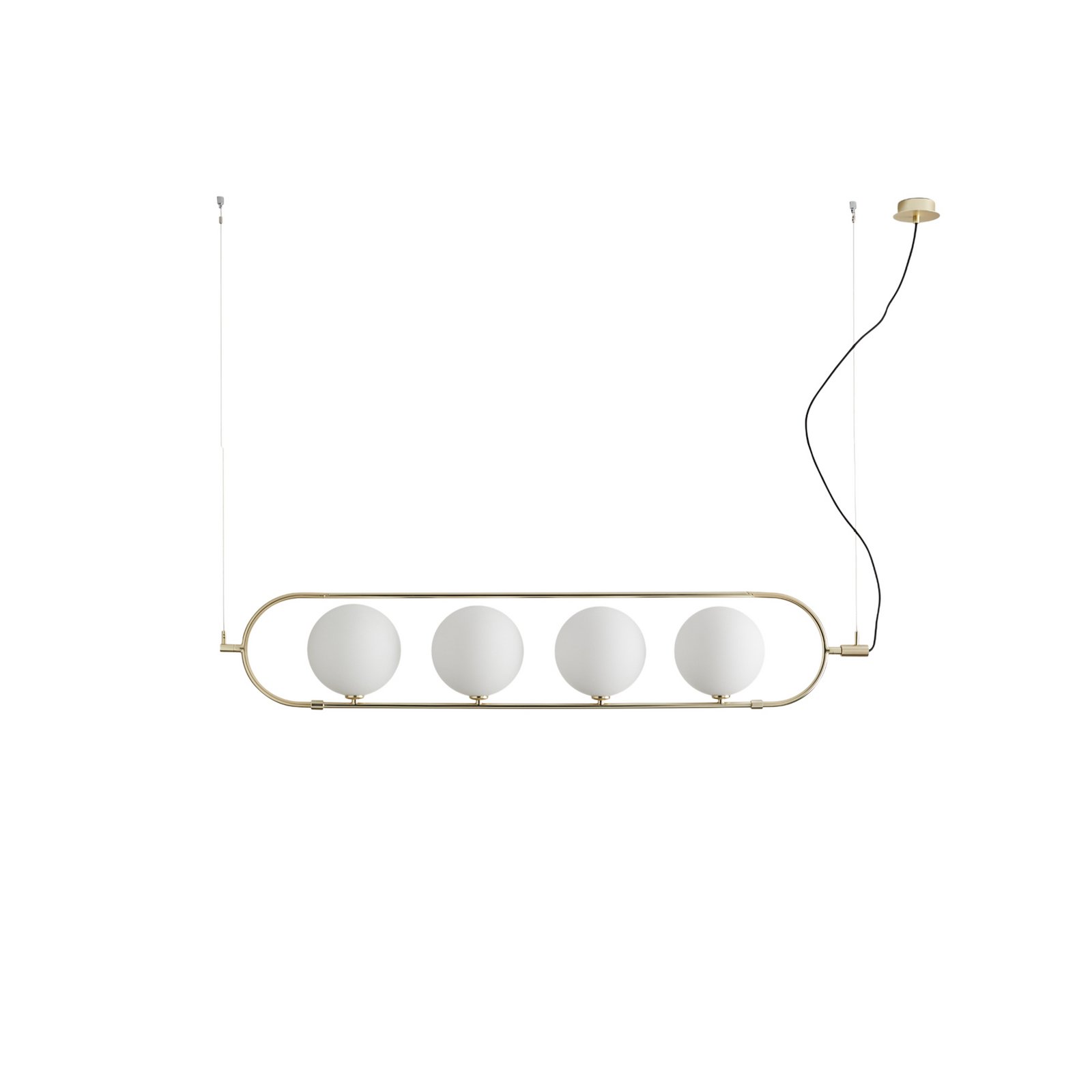 Lampa suspendată Abbacus 4, auriu, 4 becuri - Aromas del Campo Lampa suspendată Abbacus 4, auriu, 4 becuri - Aromas del Campo