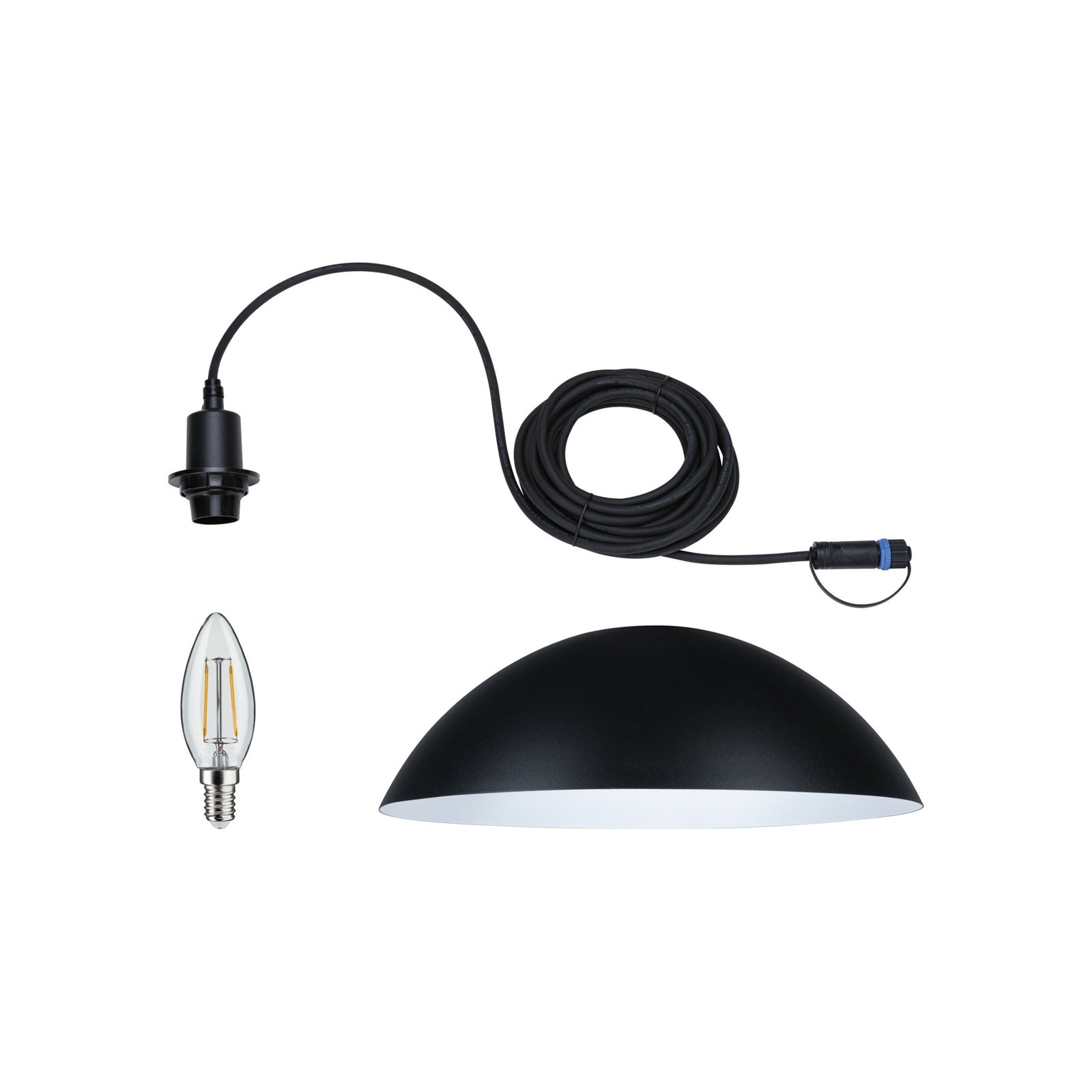 Paulmann Plug & Shine LED-Pendelleuchte Mapalo E14 Aluminium