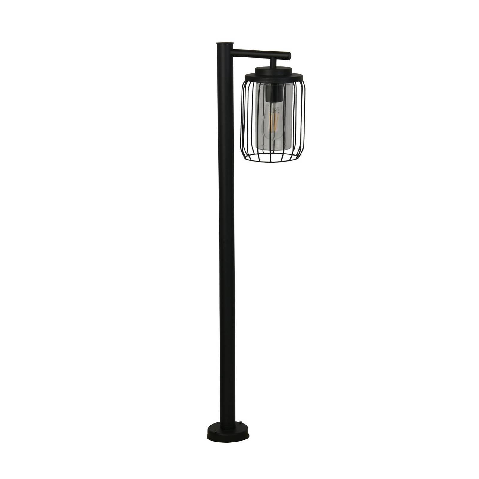 Wegeleuchte Reed, IP44, schwarz, Höhe 100 cm, Metall