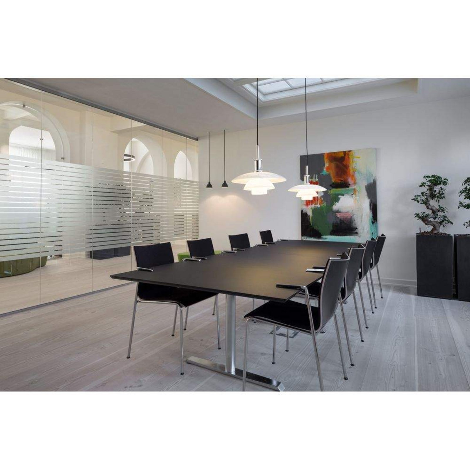 PH 4½-4 Candeeiro Suspenso de Vidro High Lustre Chrome Plated - Louis Poulsen