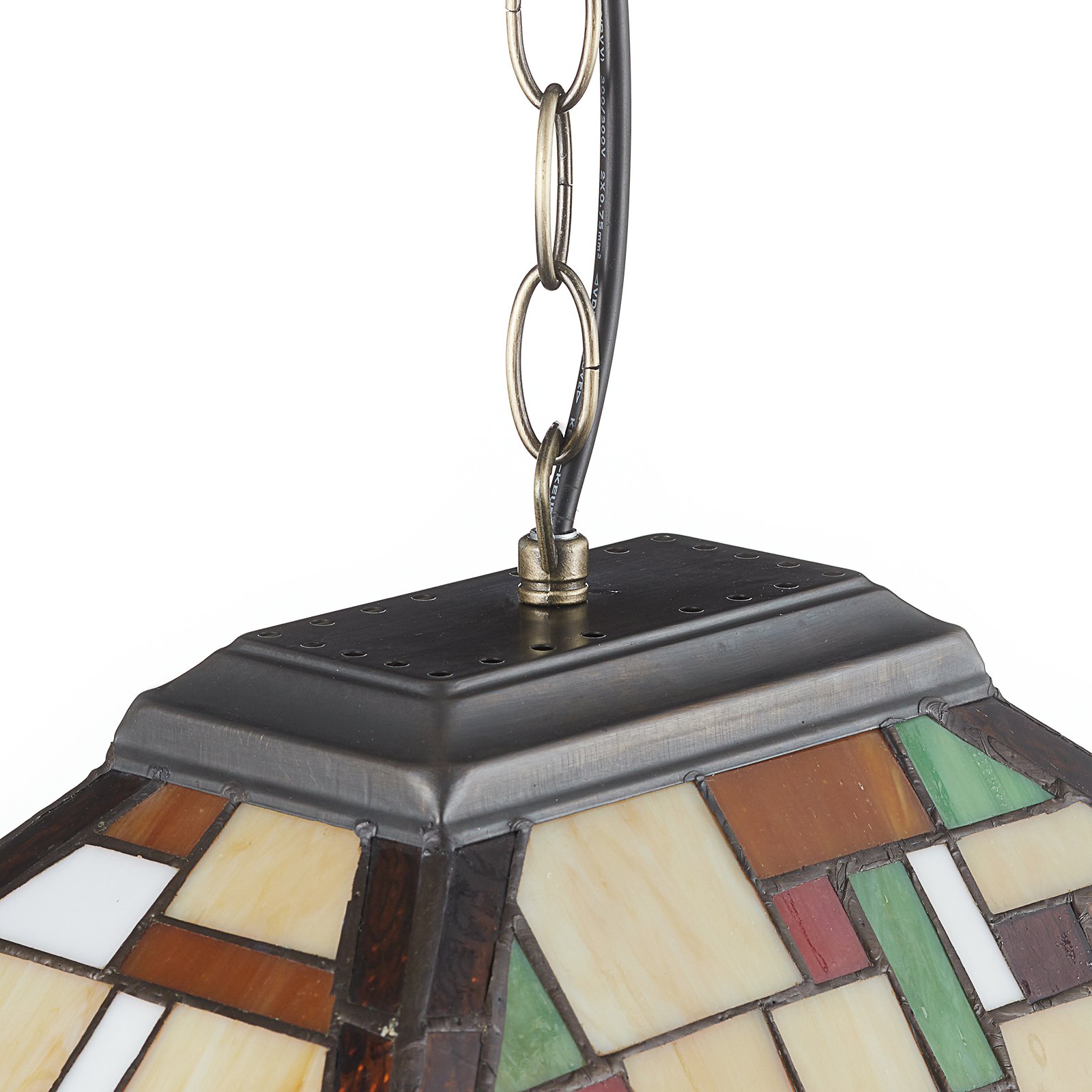 Mosaico lámpara colgante en estilo Tiffany