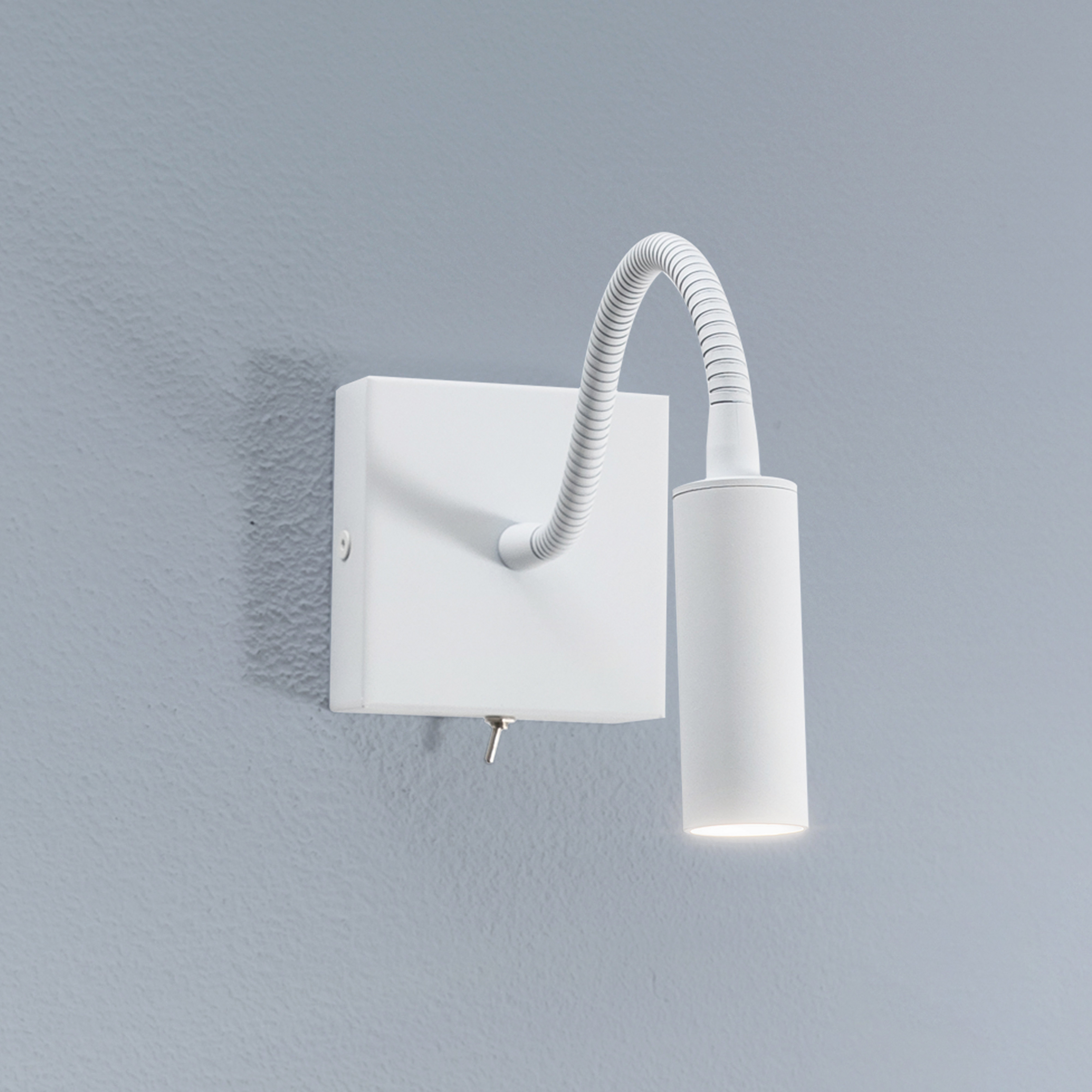 Ojos wall lamp, white, reading lamp, adjustable, 33 cm, G9