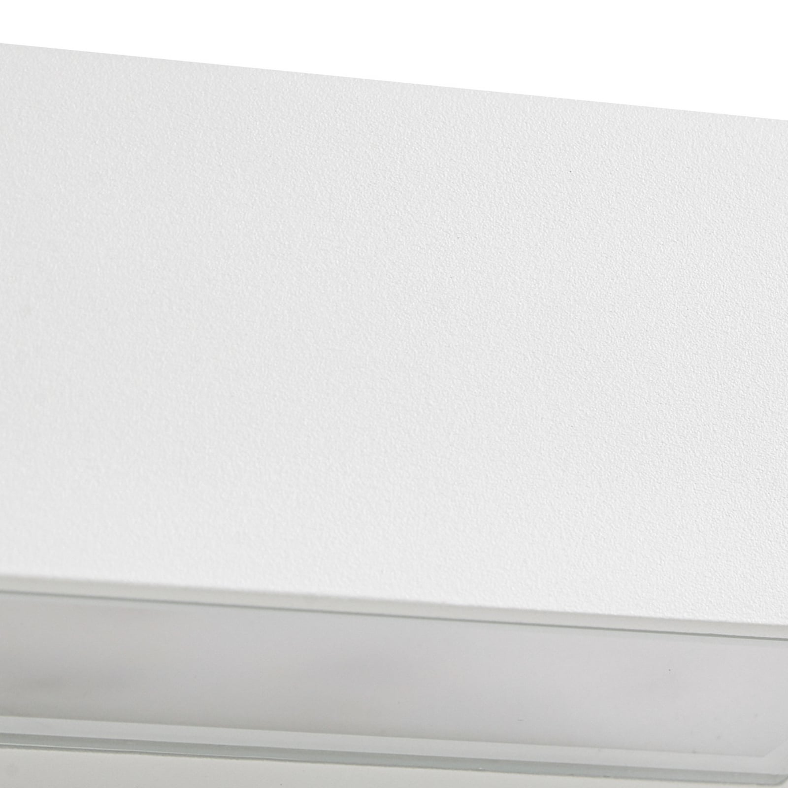 Lucande LED външна стенна лампа Lengo, 50 см, бяла, осветява нагоре/надолу,