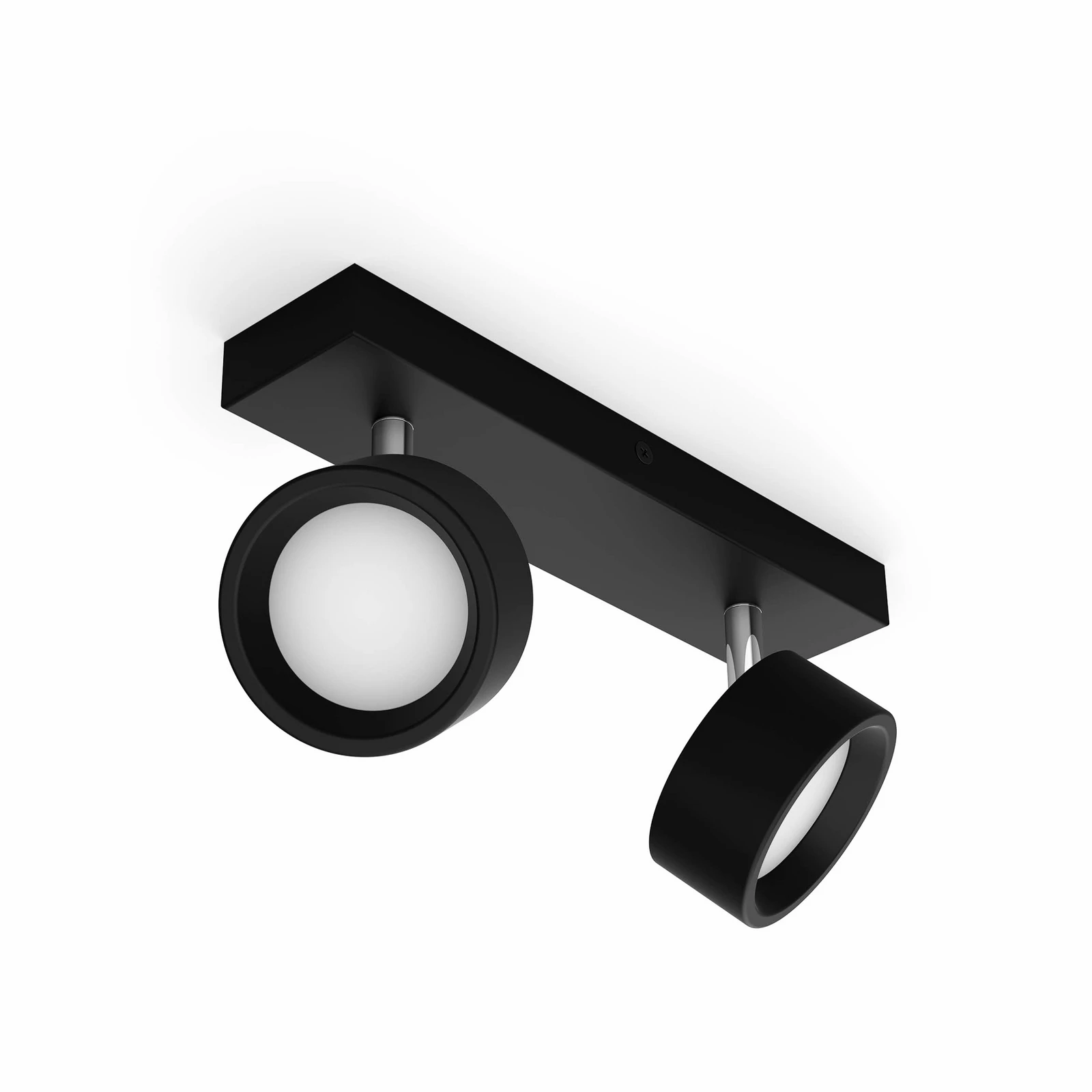 Downlight LED Philips Bracia de 2 luces, negro