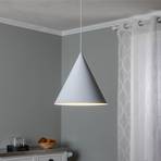 Viseća svjetiljka Cono, bijela, Ø 32 cm, čelik, jedna žarulja