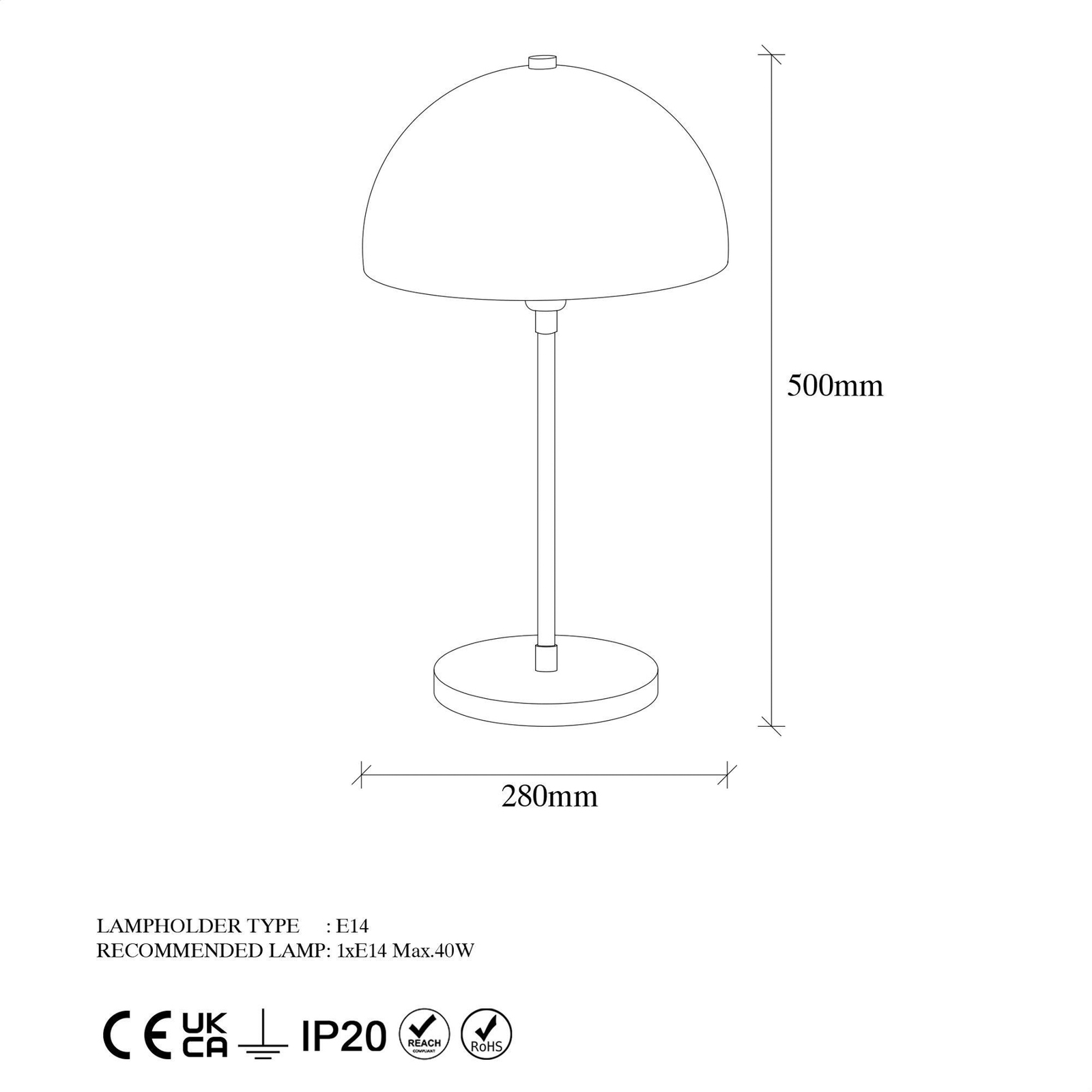 Lampada da tavolo Varzan 10857, oro antico, metallo, altezza 50 cm