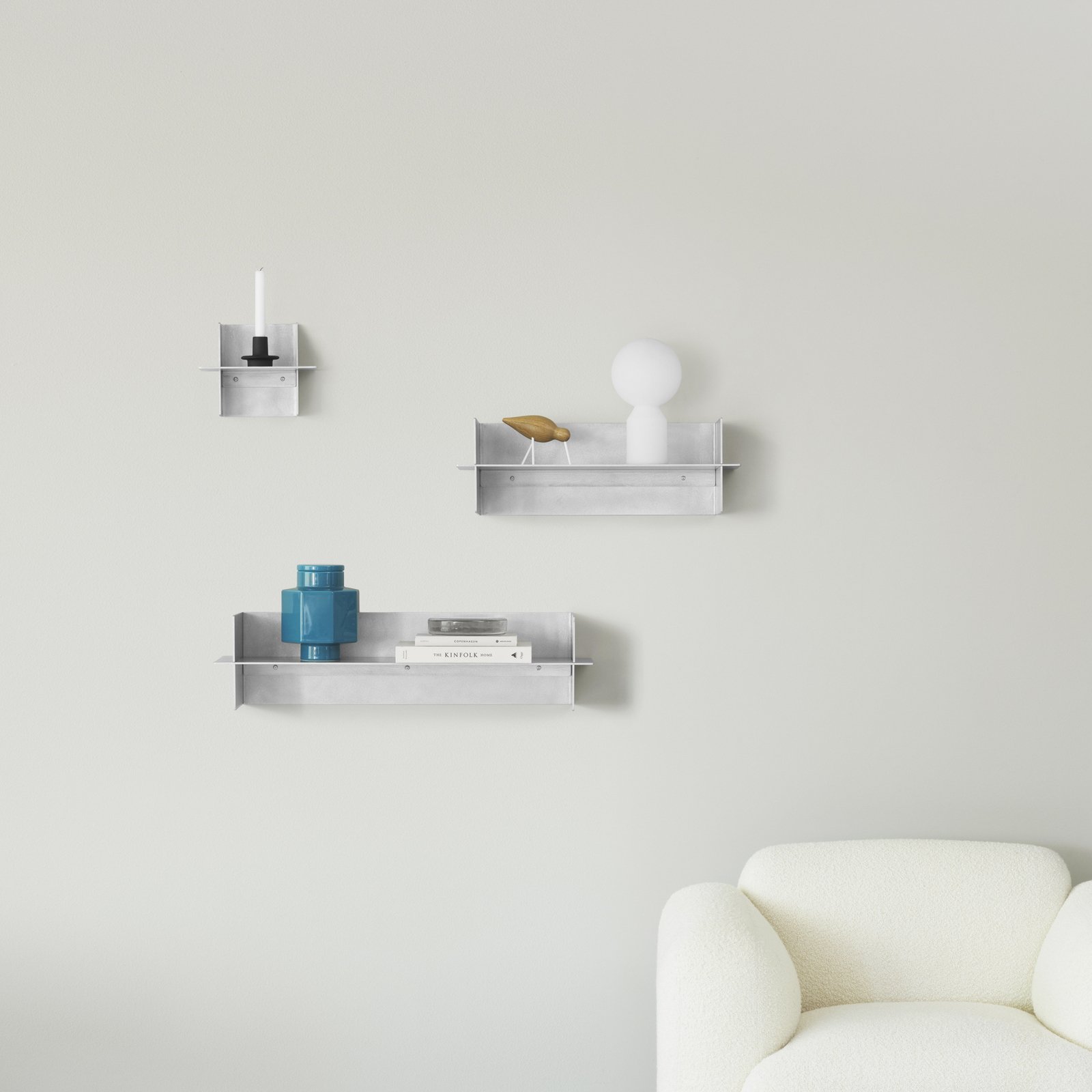 Aluminium-Regal, Länge 25 cm - Normann Copenhagen