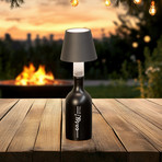 Lâmpada LED para garrafas Fiocco, cinza areia, CCT, IP54, regulável