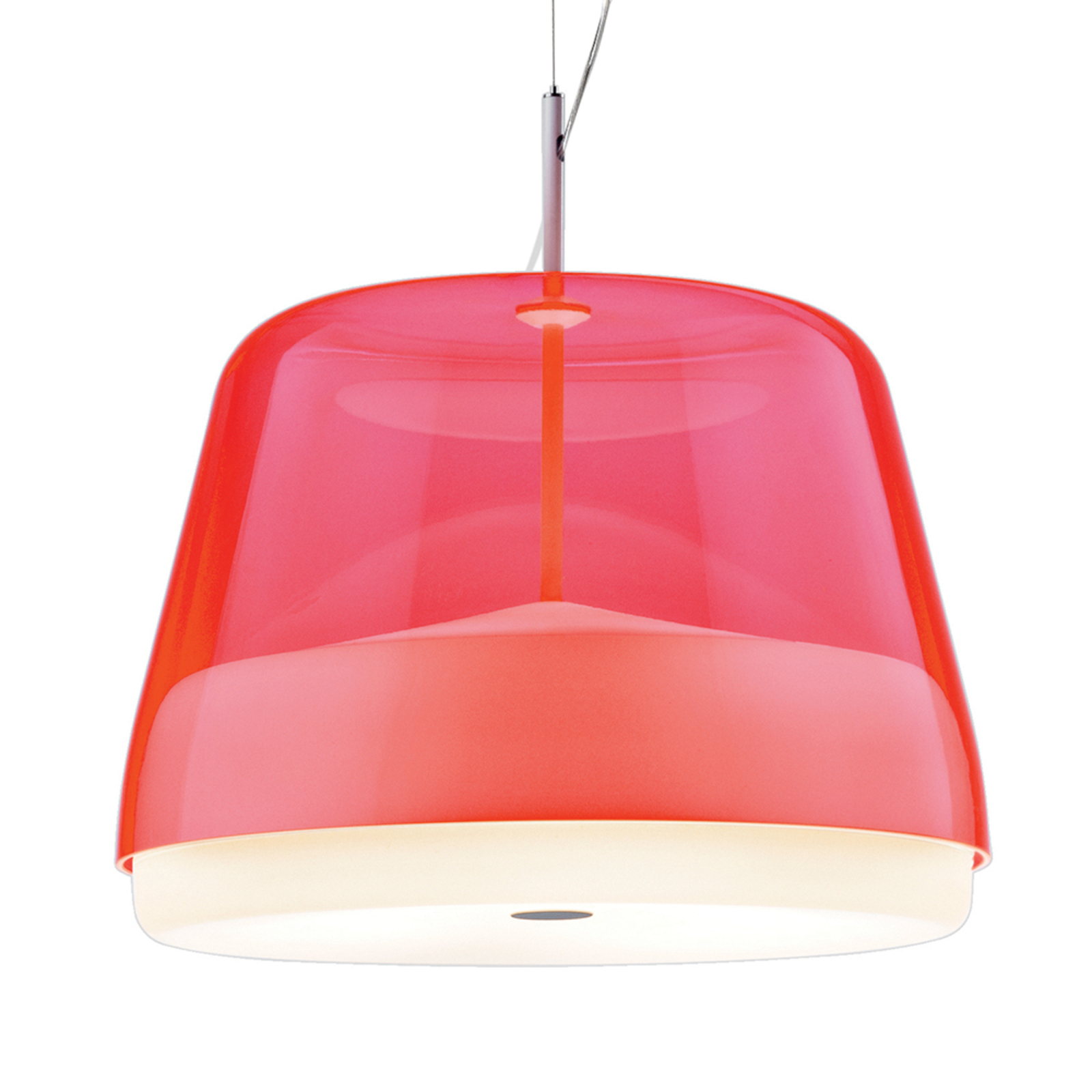 Prandina La Belle S5 lampa wisząca czerwona