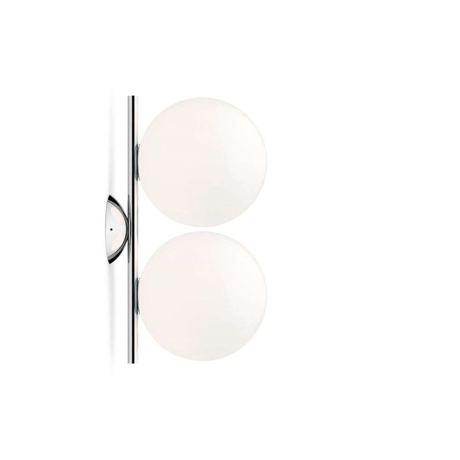 IC C/W1 Double Ceiling Lamp/Wall Lamp Chrome - Flos