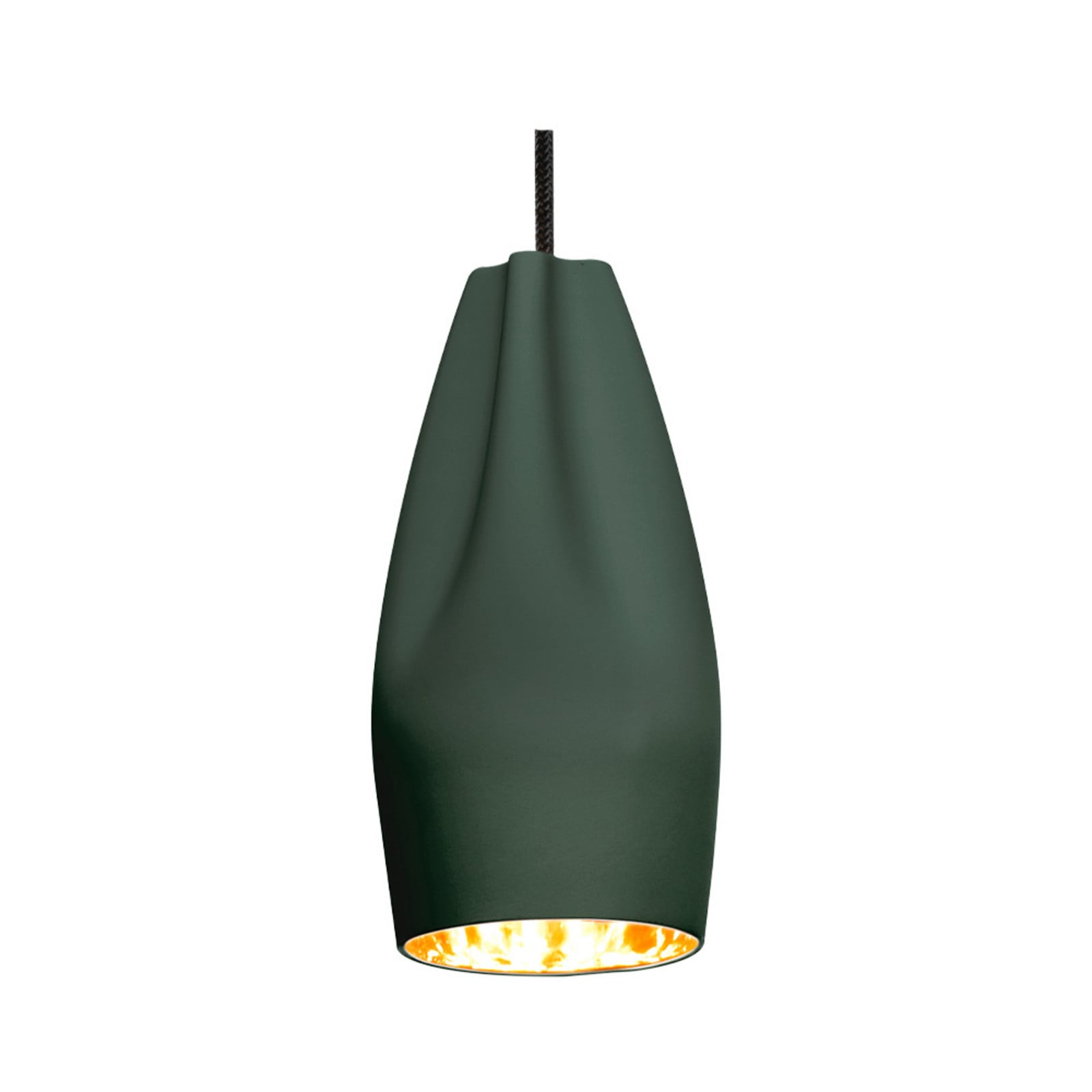 Pleat Box 13 LED Pendel Mørk Grøn/Guld MARSET - Stue - Keramik