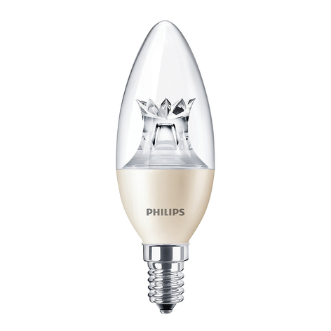 LED kronljuslampa E14 8W B40 Candle DT CL DimTone