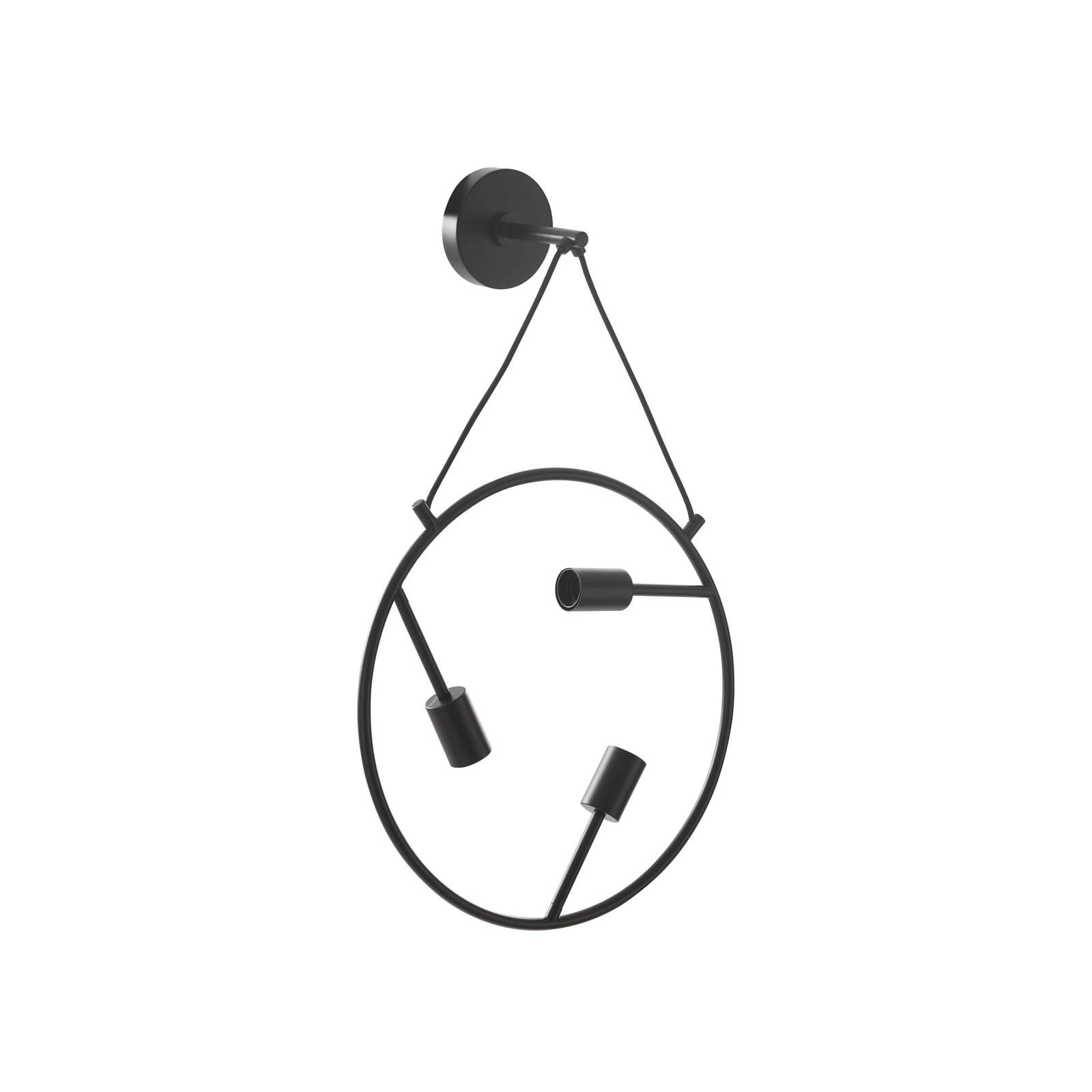 Lucande Linnard Wandleuchte aus Stahl, 3-flammig