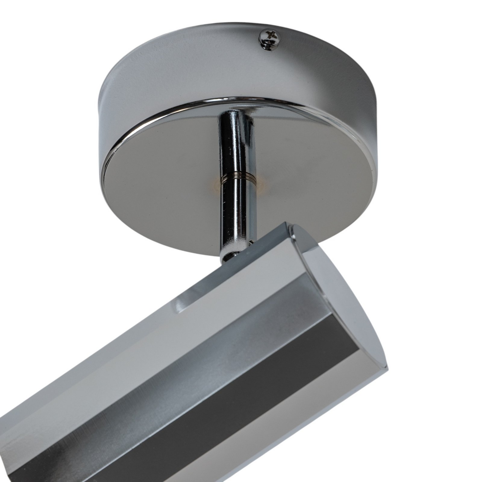 Deckenstrahler Oktano, chromfarben, Länge 13 cm, Metall