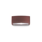 Ideal Lux Andromeda outdoor wall lamp, coffee, width 22 cm, aluminium