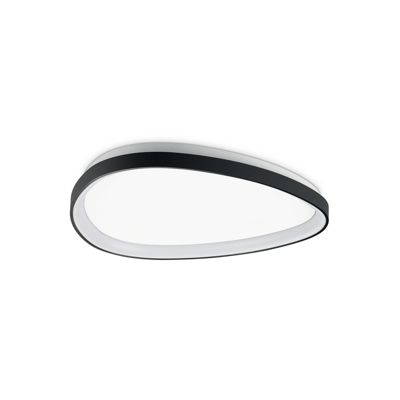 IDEAL LUX LED lubų šviestuvas „Gemini“, juodos spalvos, 61 cm, 4000 K,
