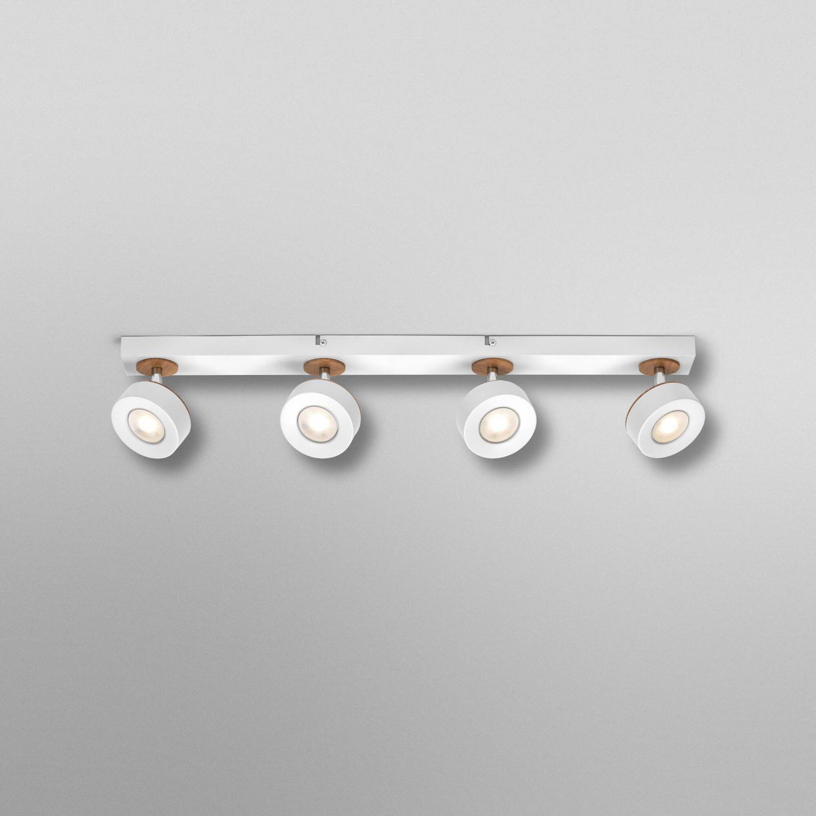 Reflektor sufitowy LED OSRAM PLUTO, biały, 4 spots, metalowy, 3000 K