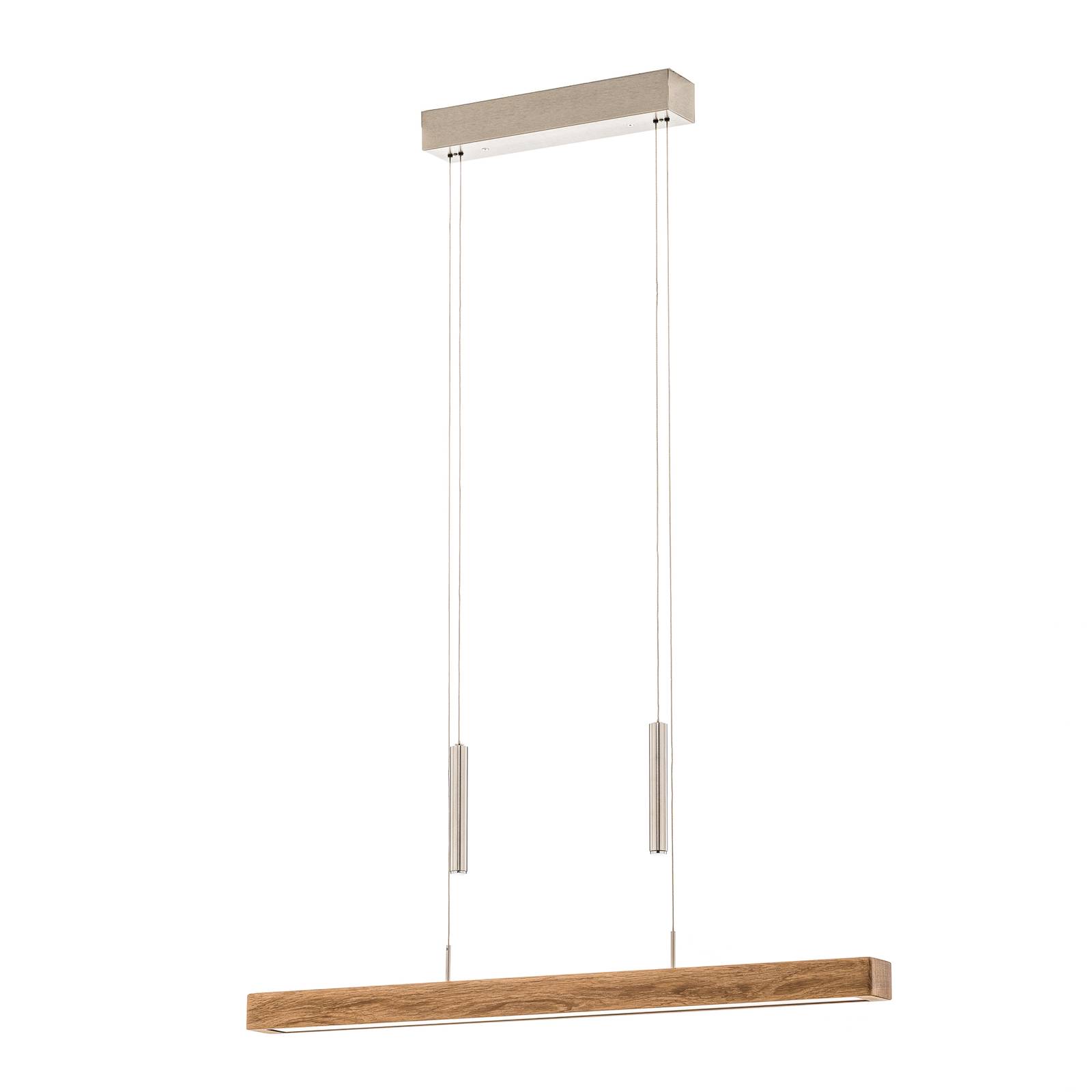 HerzBlut Leonora Hängelampe Down 85cm Eiche natur