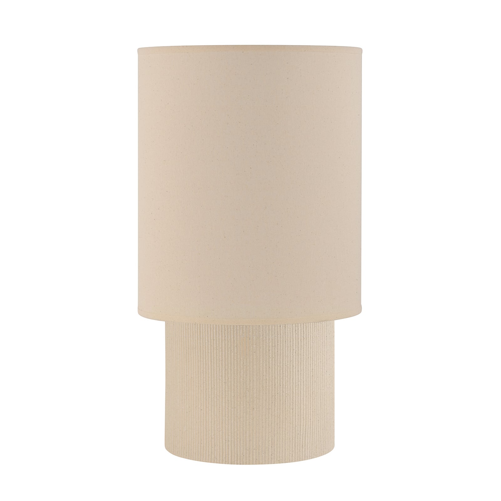 Bordlampe Rhodes, elfenben/beige, 51 cm, lin/keramikk Bordlampe Rhodes, elfenben/beige, 51 cm, lin/keramikk
