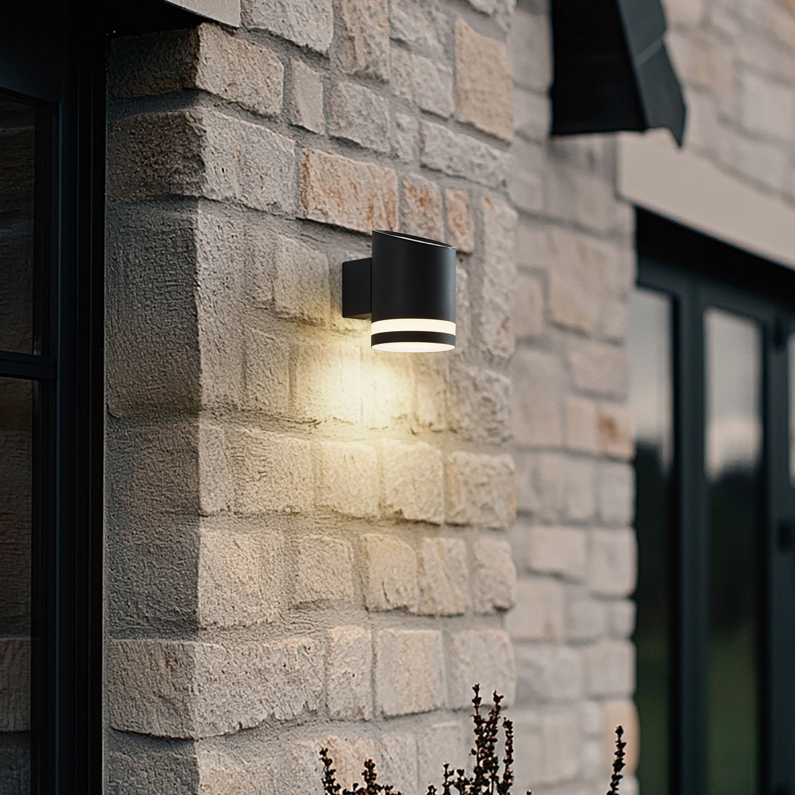 Lindby utendørs LED-vegglampe Bentlas, antrasitt, IP44 Lindby utendørs LED-vegglampe Bentlas, antrasitt, IP44