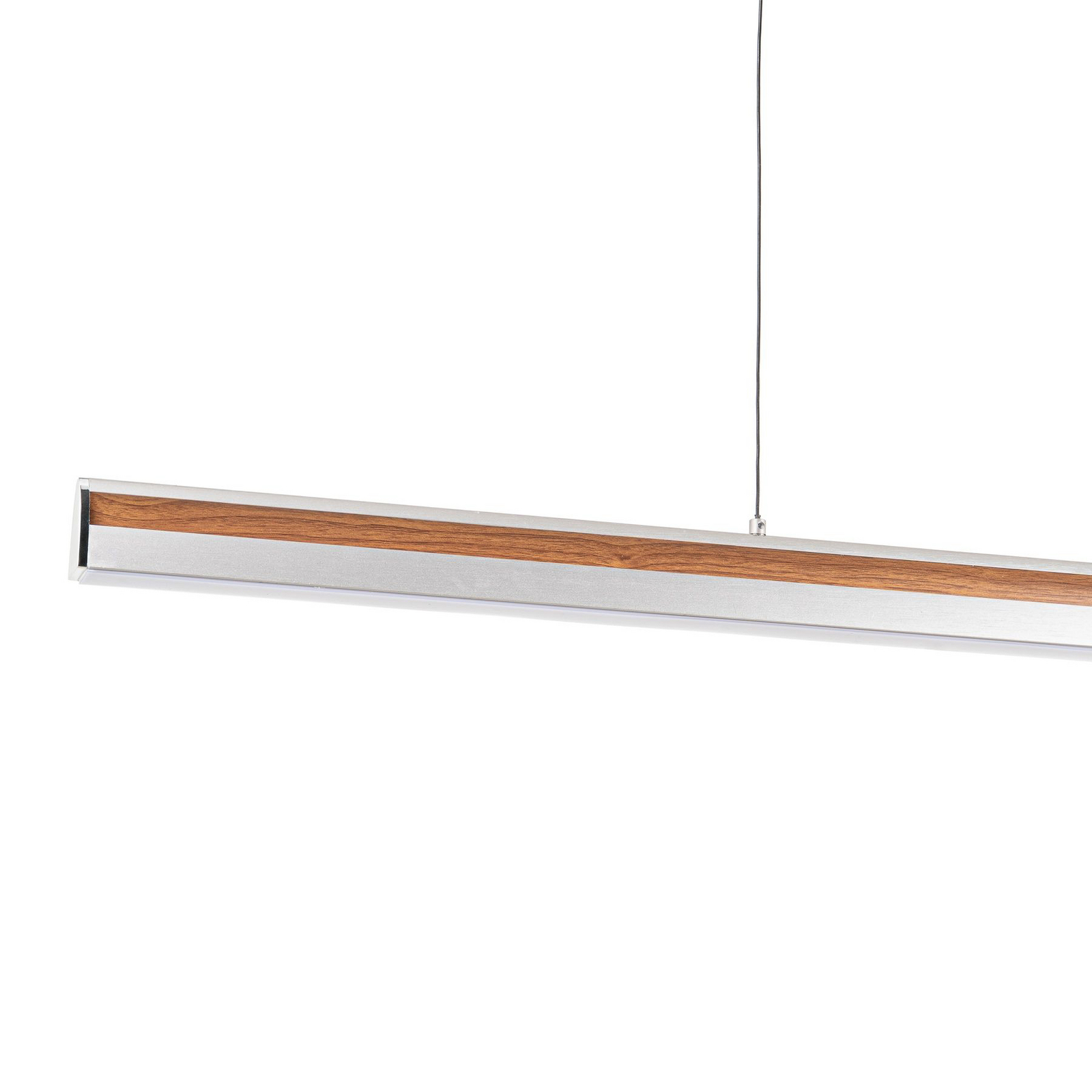 Lucande LED-Hängeleuchte Lutana, rosegold/holzfarben, 101 cm