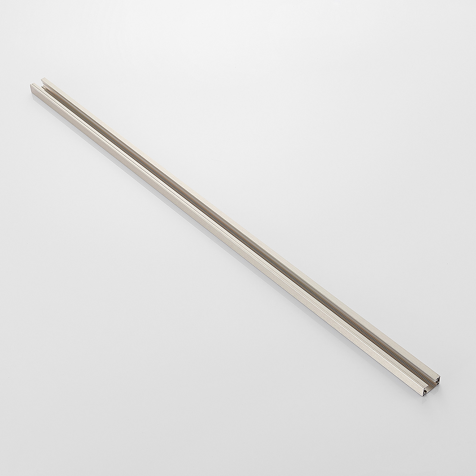 Arcchio Track for one-circuit track system, 1 m, nickel, metal, L: 100 cm, W: 3.5 cm, H: 1.8 cm