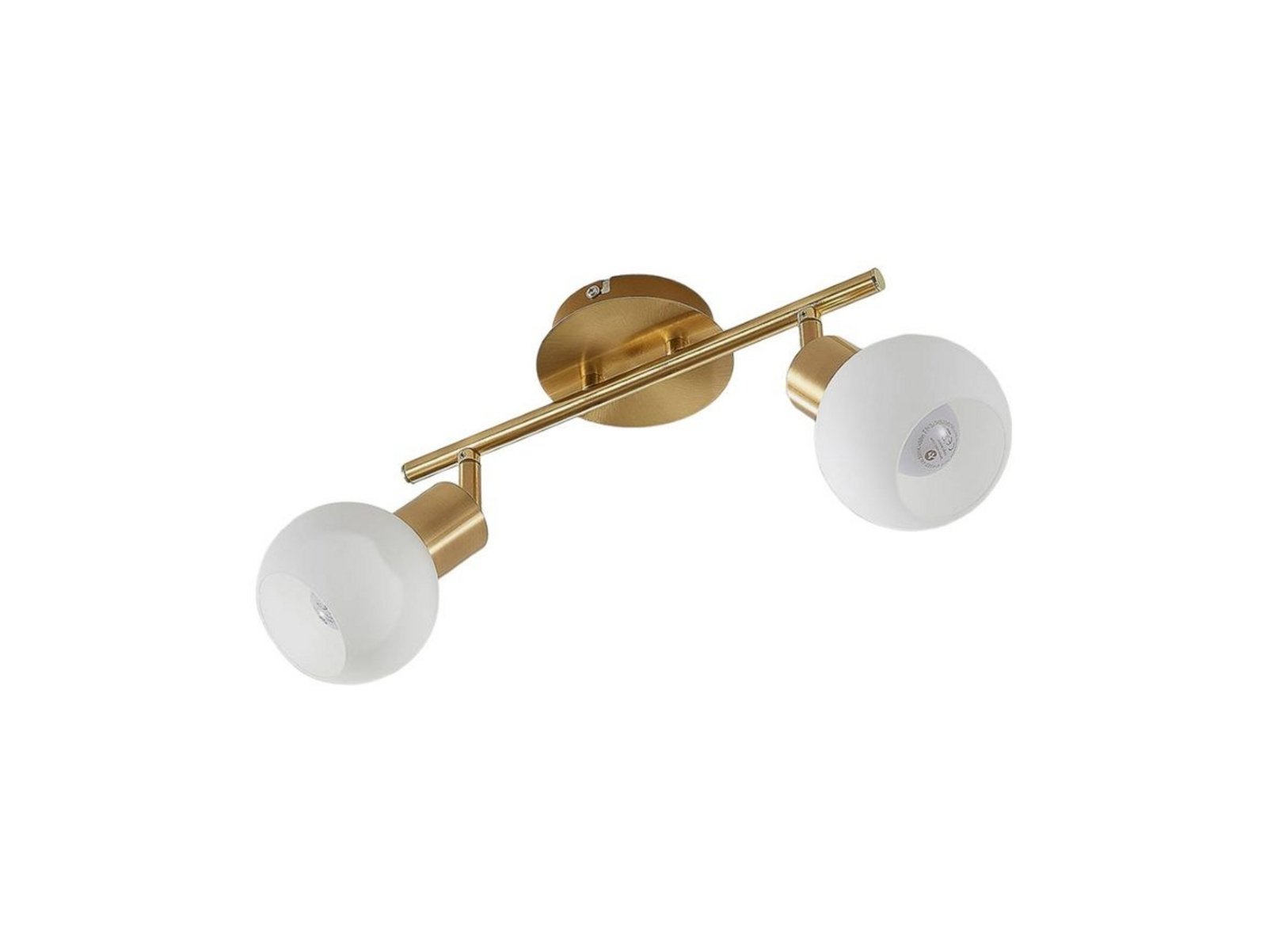 Elaina 2 Stropné Lampa Brass/Opal - Lindby