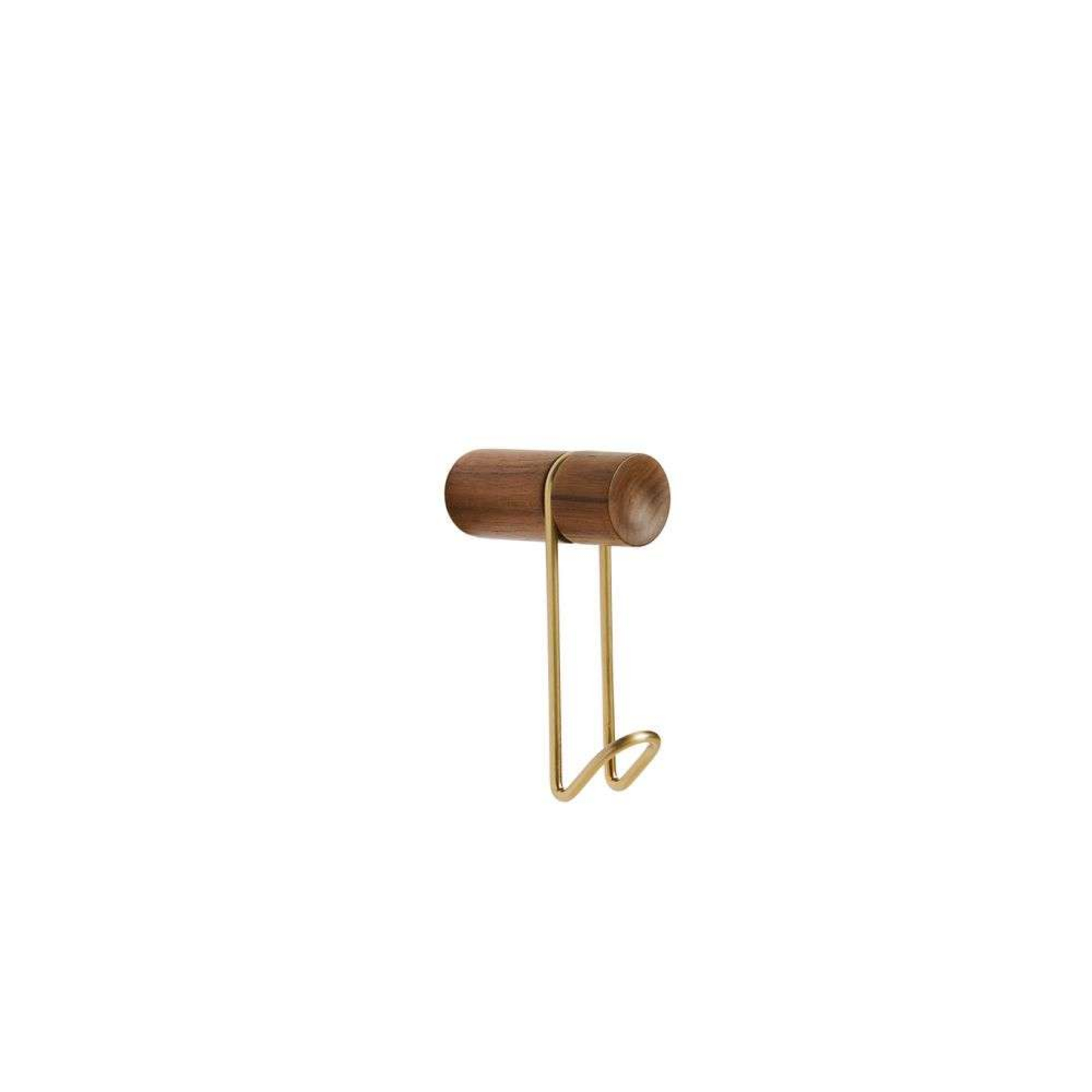 Around Patère Small Walnut/Brass - Woud