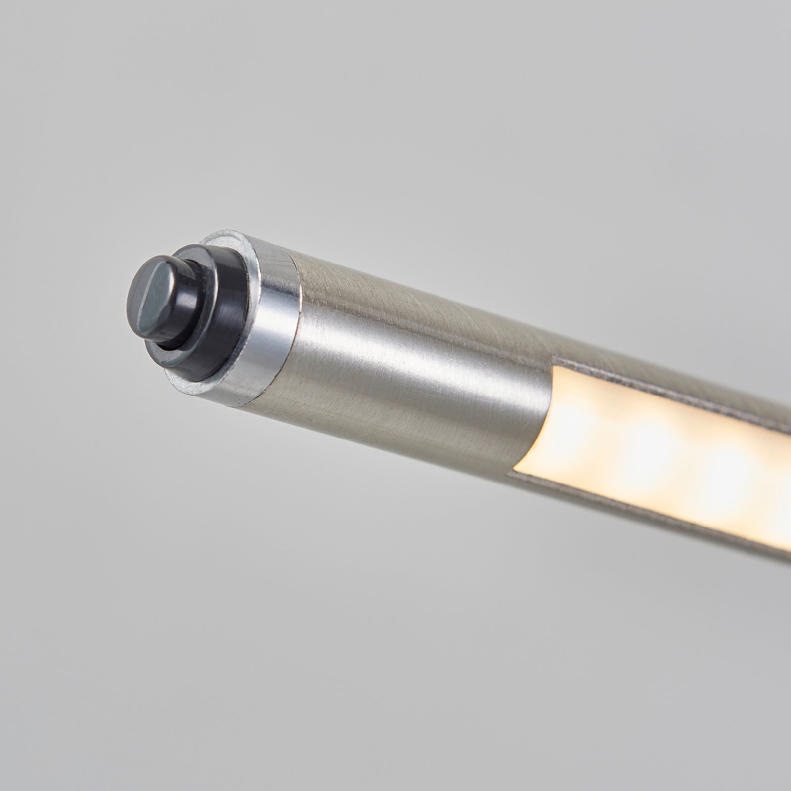 Jabbo LED Floor Lamp Nickel - Lindby