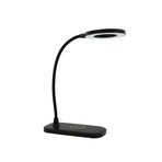Siona LED Lampe de Table CCT Dim. w/Charger Noir - Lindby