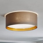 Bilbao loftlampe, grå/guld, Ø 45 cm