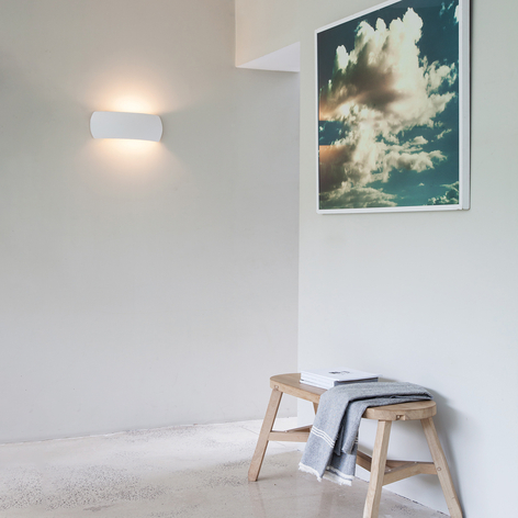Astro Milo Gips-Wandleuchte, bemalbar, 40 cm