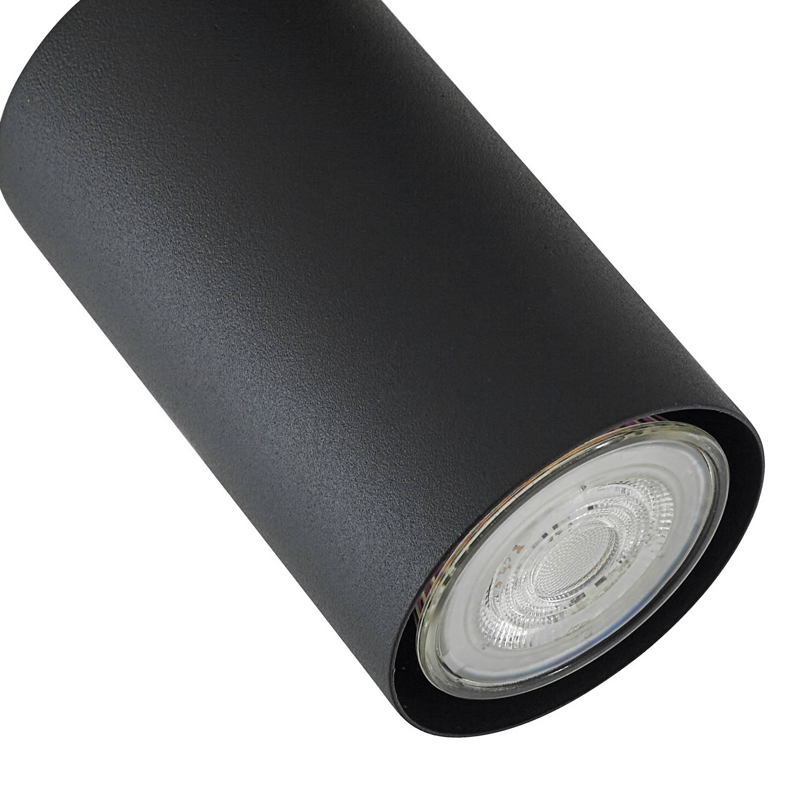Lampa sufitowa Lindby Joffrey, 78 cm, czarna, 5-punktowa, GU10