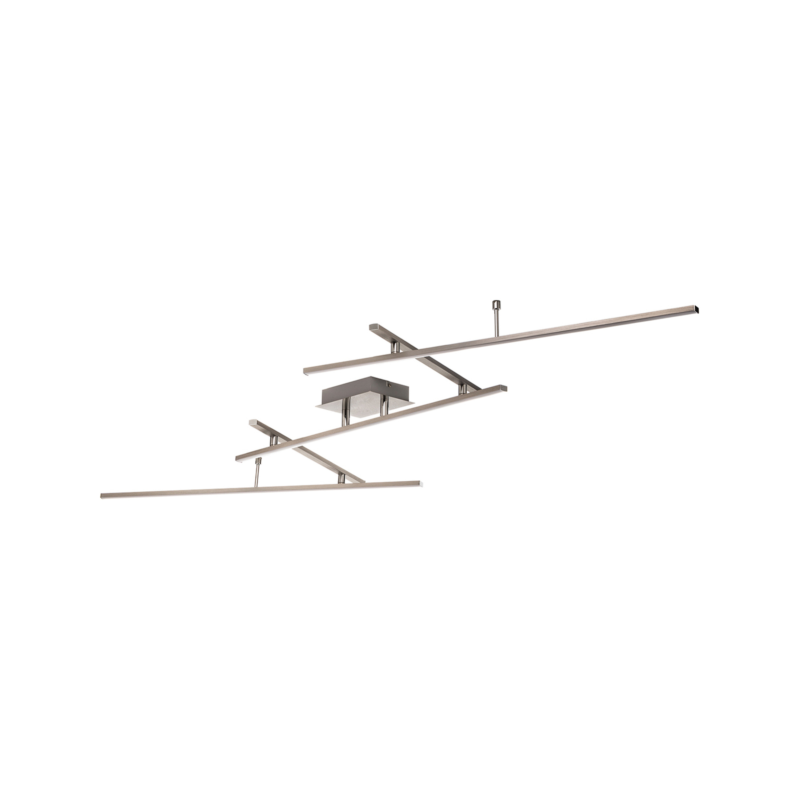 Lindby Kasen LED-Deckenleuchte, nickel
