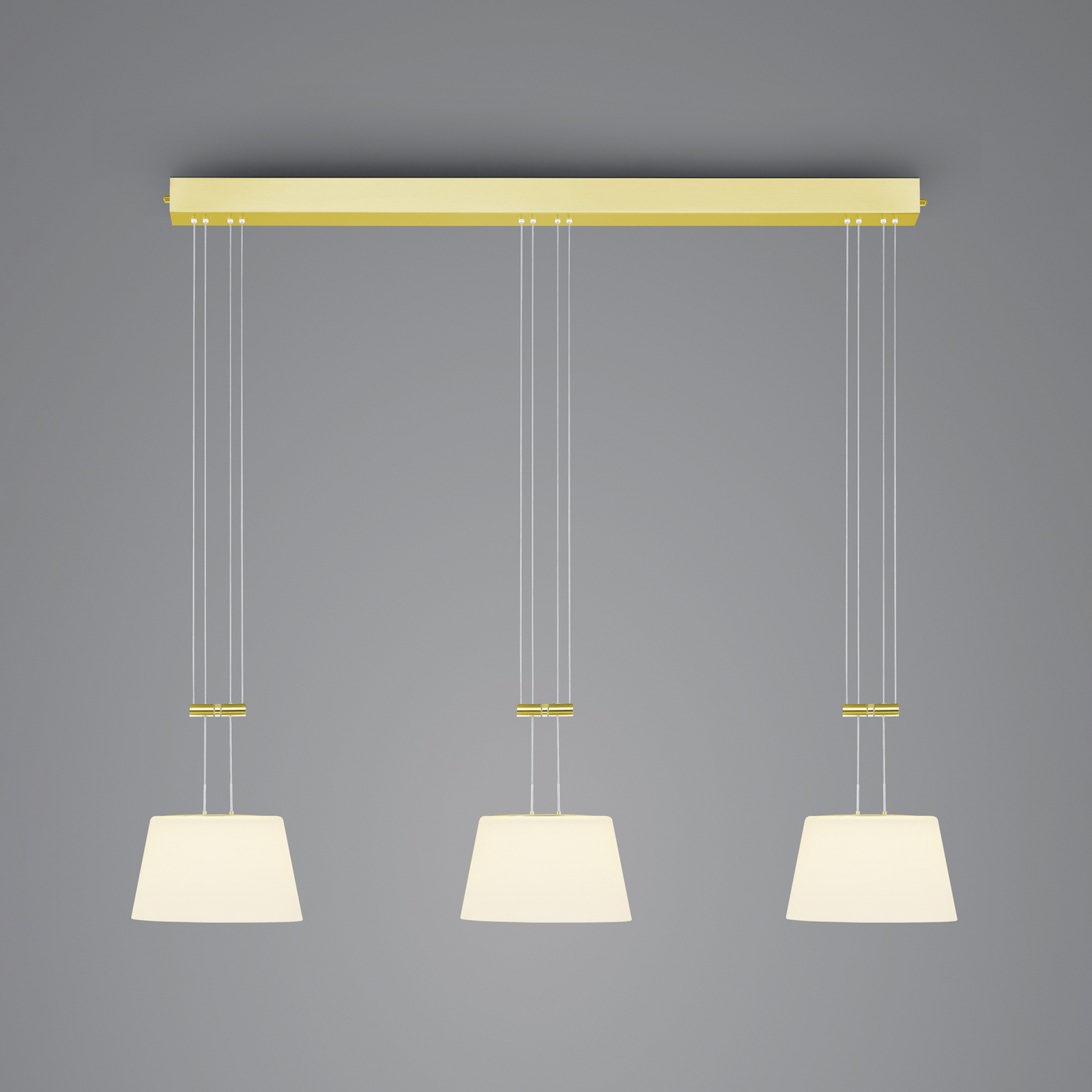 BANKAMP Conus LED pendant light, 3-bulb
