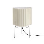 Canelé bordlampe, hvit, høyde 37 cm, E14, tekstil – HAY
