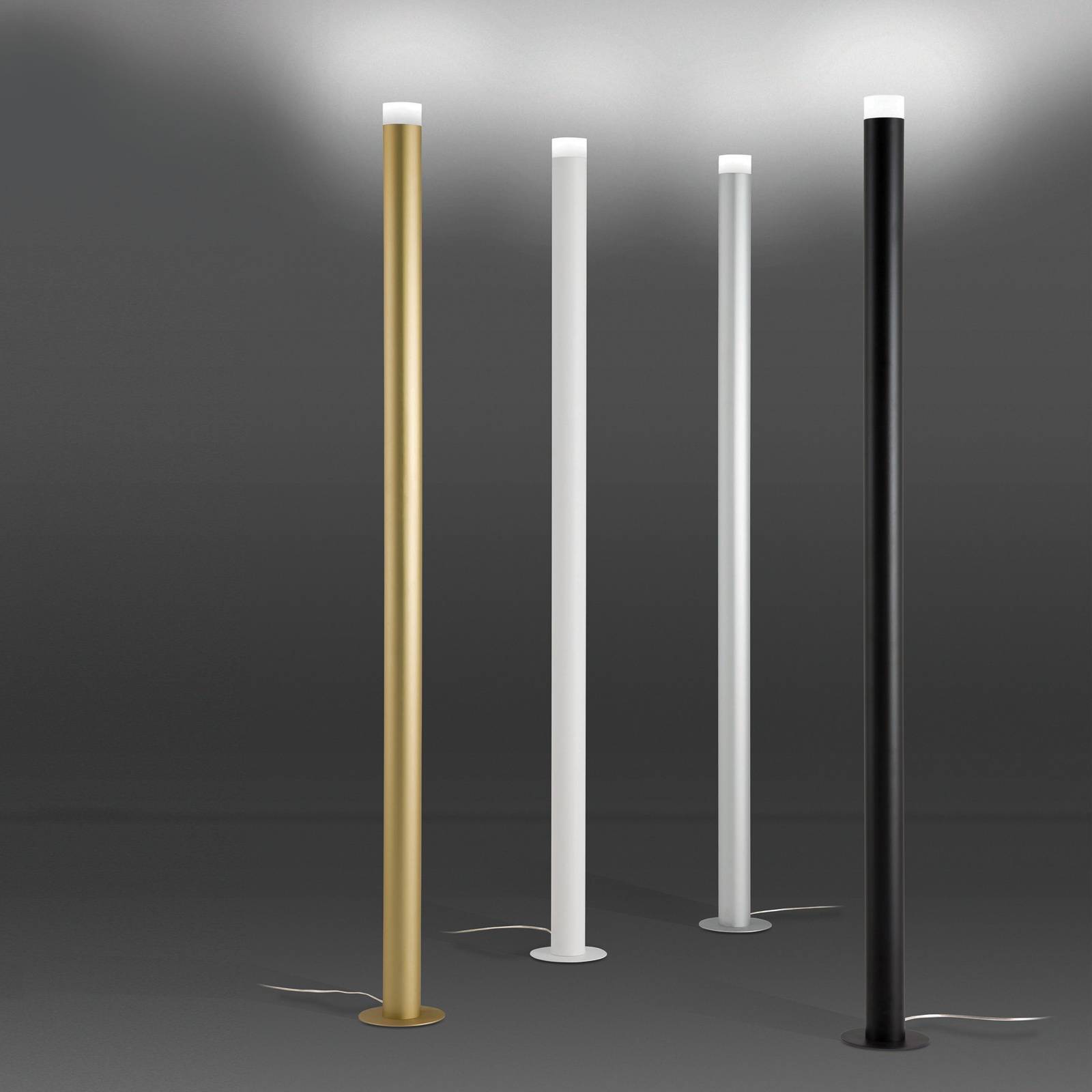Stehleuchte LED Pole, schwarz texturiert