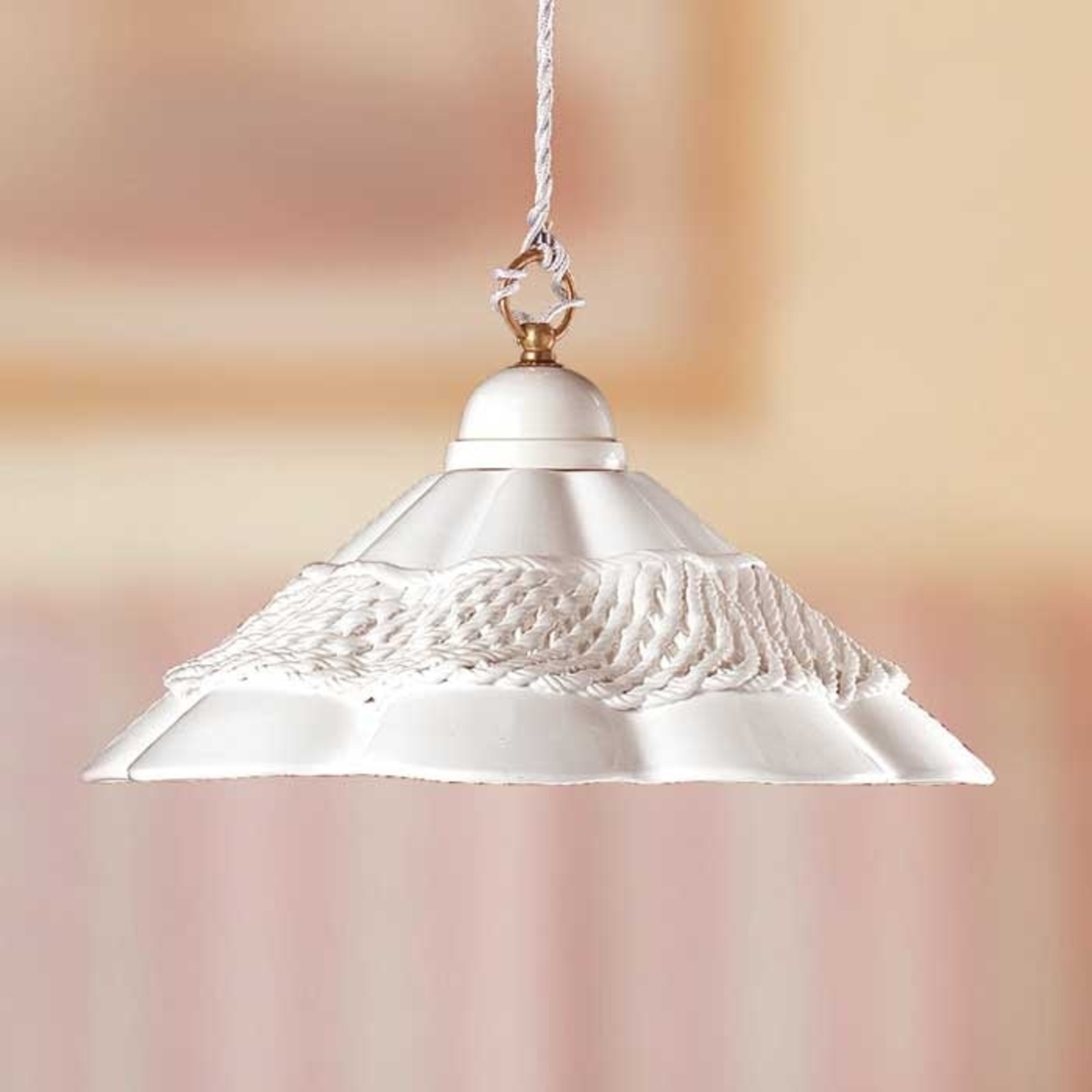 GONNELLA hanging light with a decorative strip
