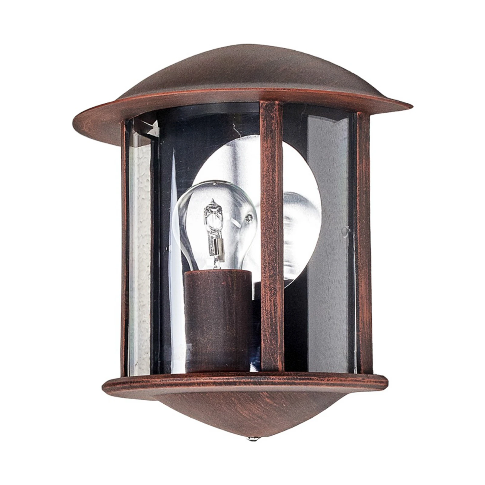 Lindby Außenwandleuchte Maelis, rostbraun, Metall, 27cm, E27