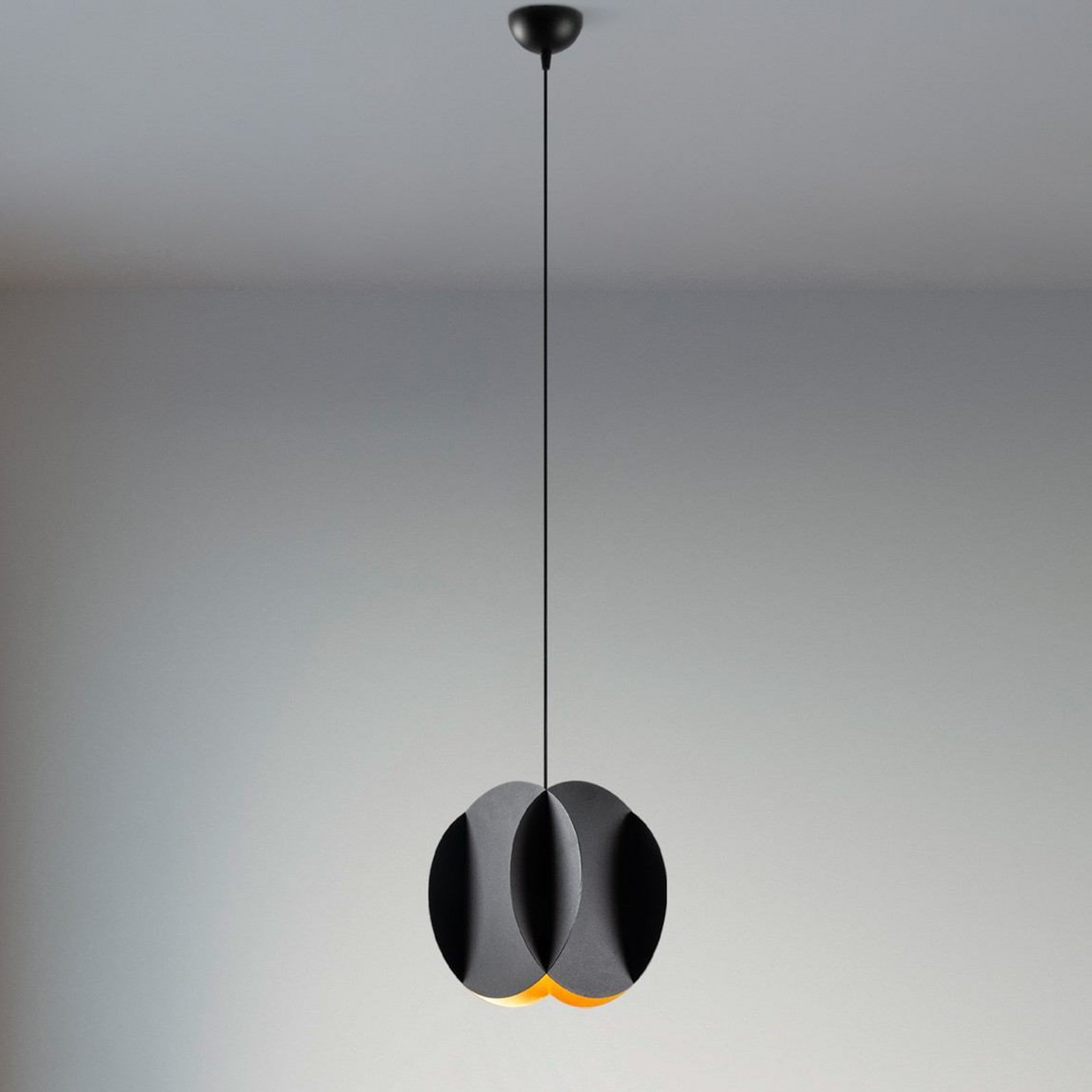 Hängeleuchte Corner, schwarz, 25 x 25 cm, Metall, E27