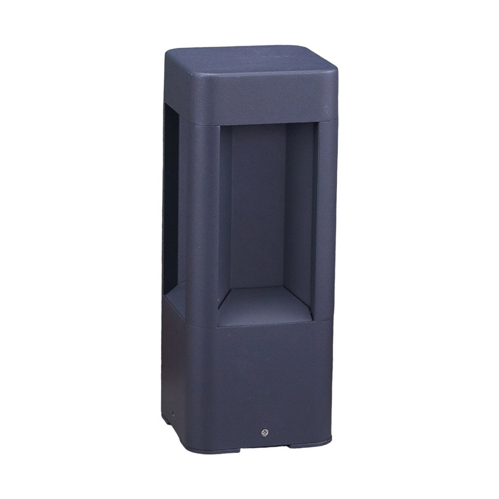 Lucande Candeeiro pilar LED Annika, antracite, metal, 30 cm