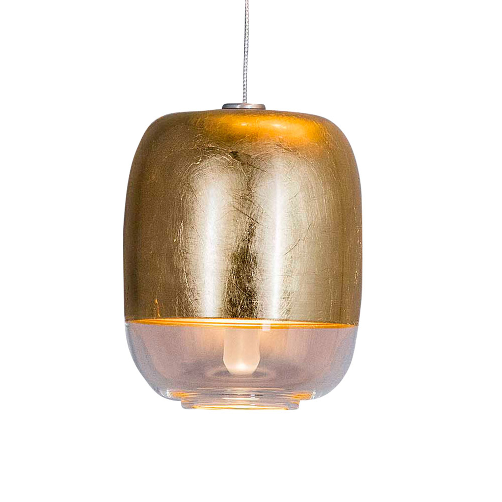 Prandina Gong mini S1 závesná lampa zlatá