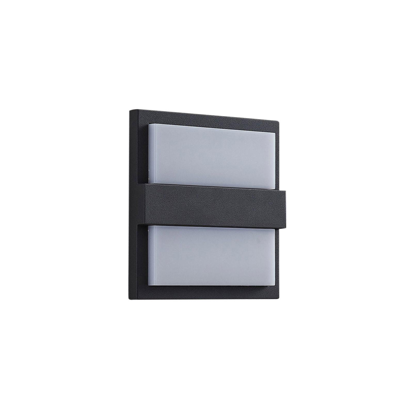 Lucande Gylfi LED outdoor wall light, square