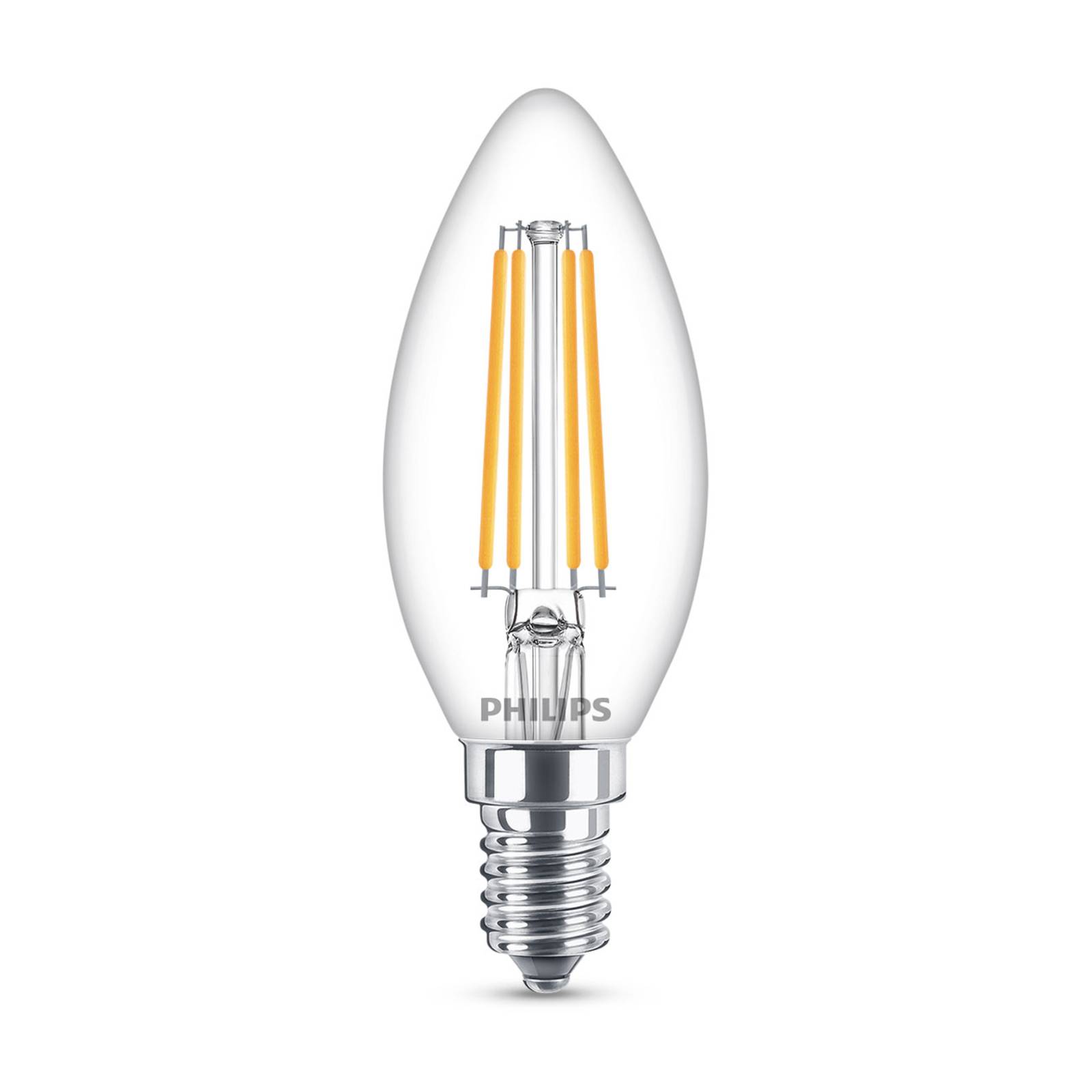 E-shop Philips Classic LED žiarovka E14 B35 6,5W číra