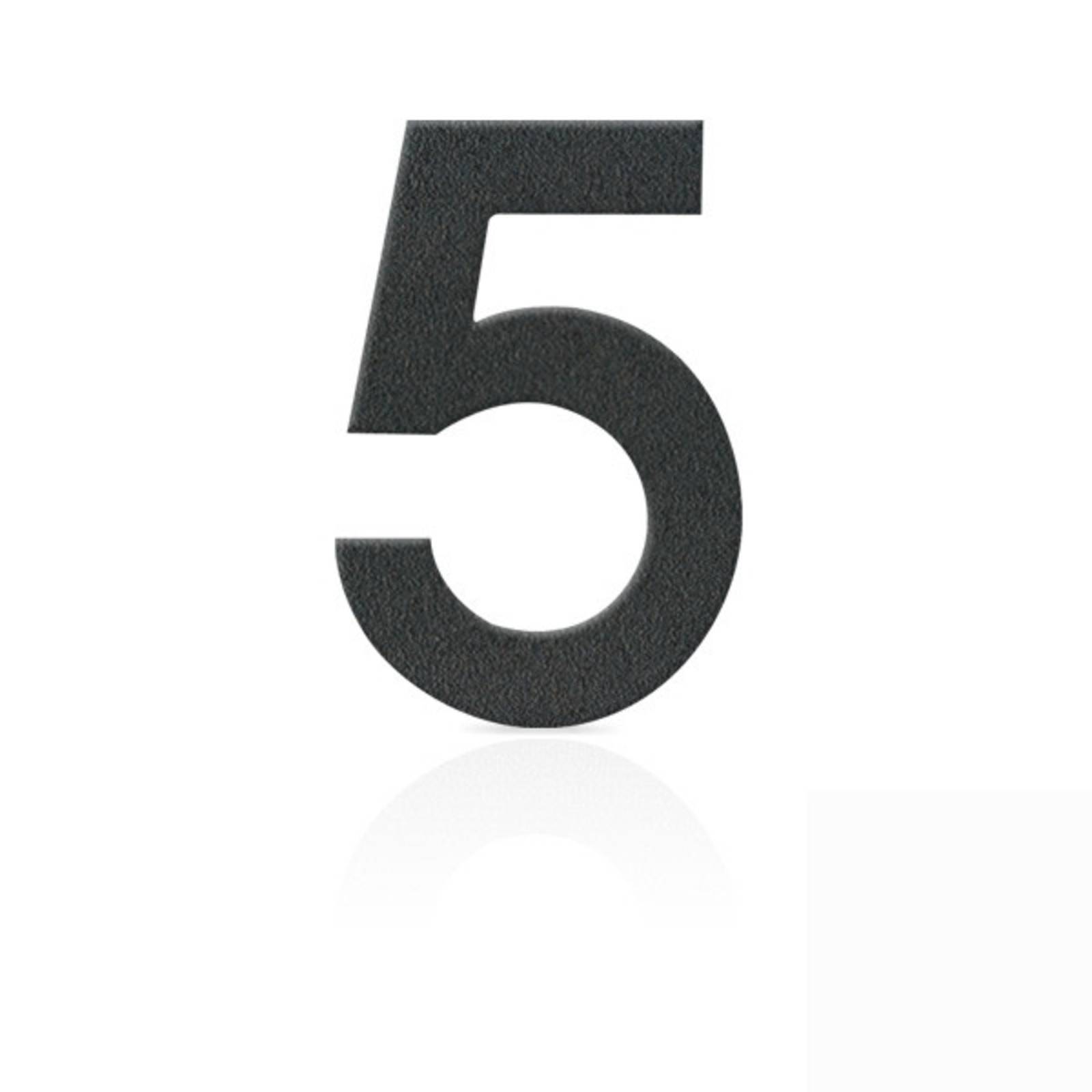 Levně Nerezová domovní čísla číslice 5, grafit šedý