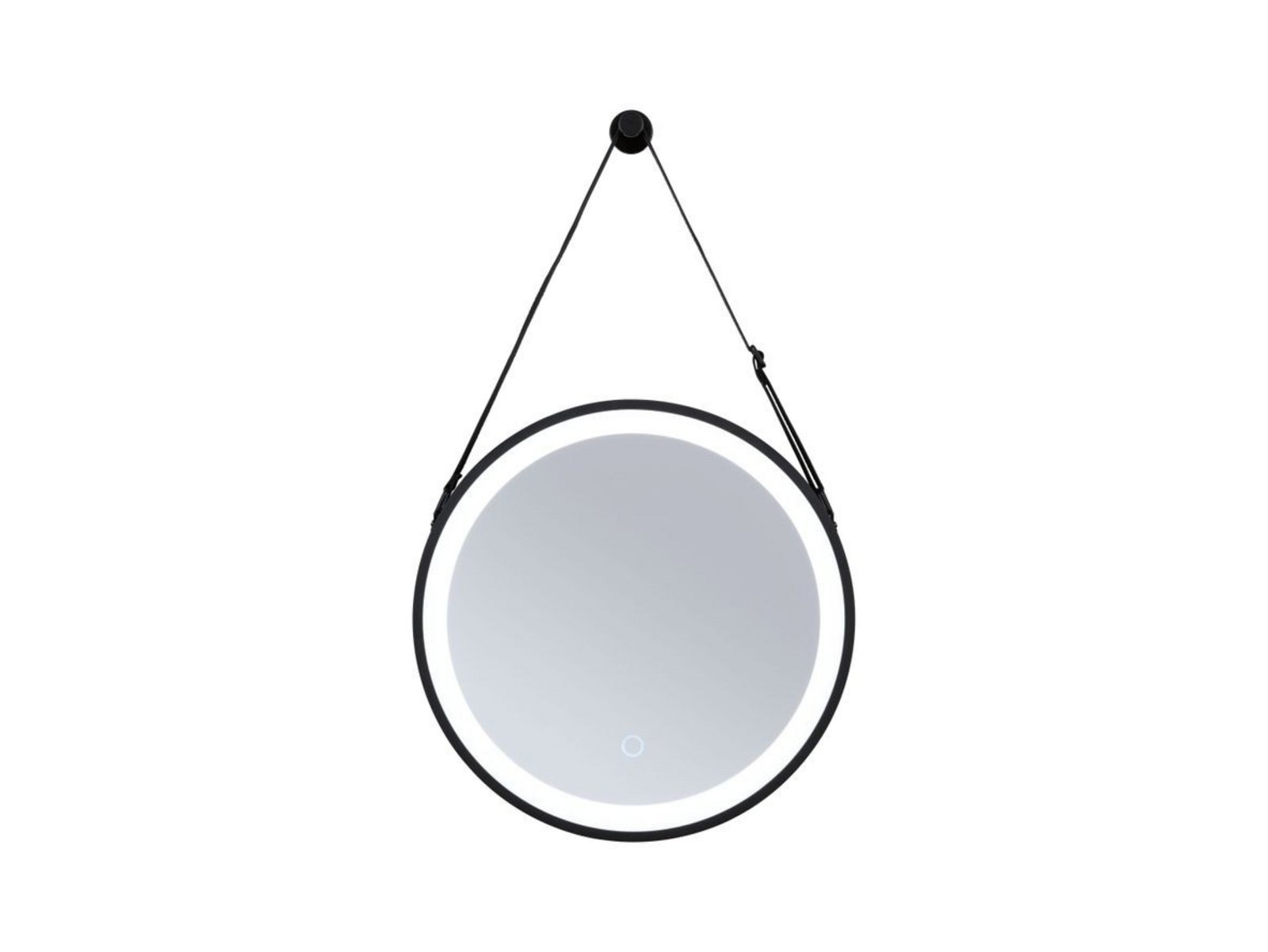 Miro LED Illuminated Mirror TW IP44 Matt Negru - Paulmann