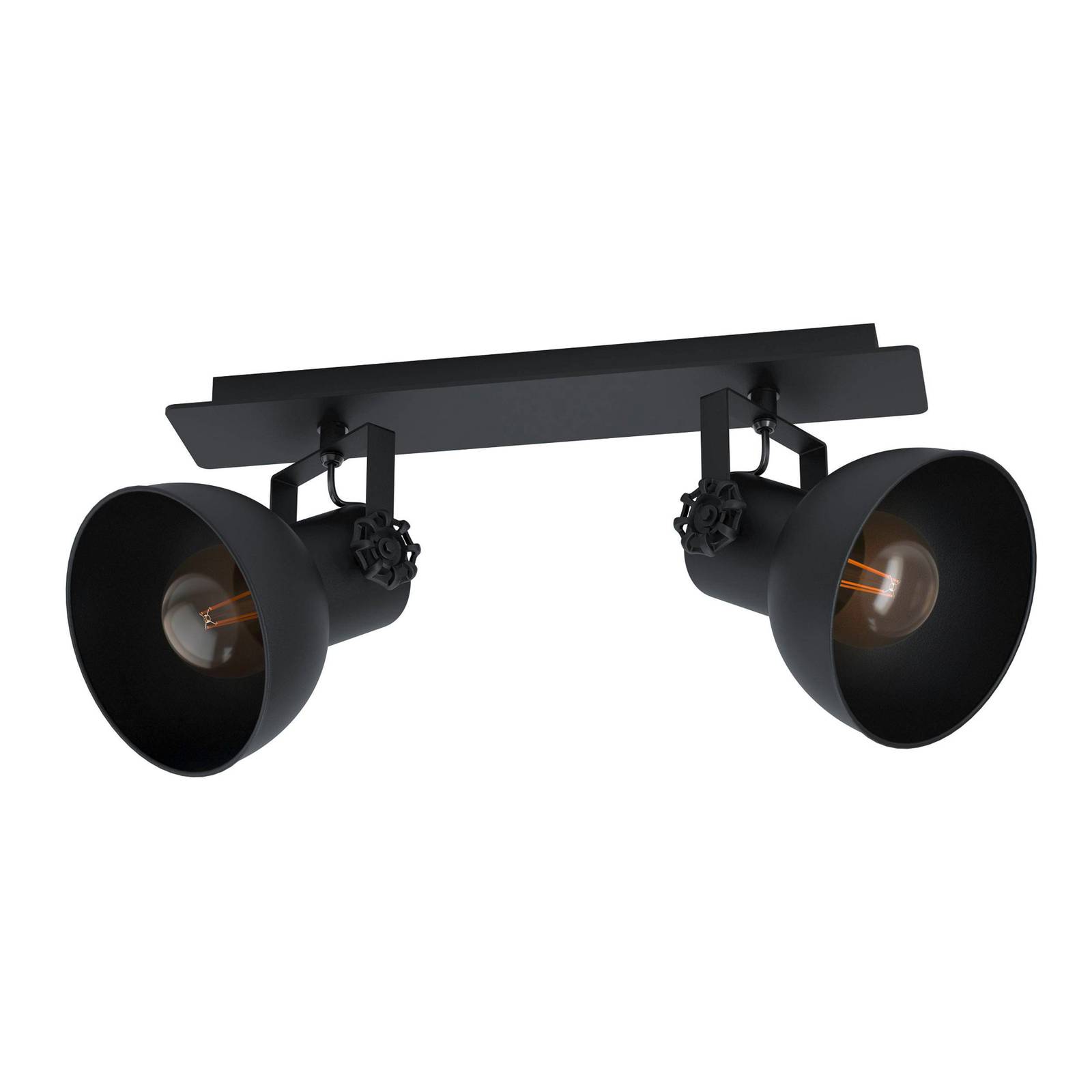 Image of EGLO Spot pour plafond Barnstaple, noir, à 2 lampes 9002759434328