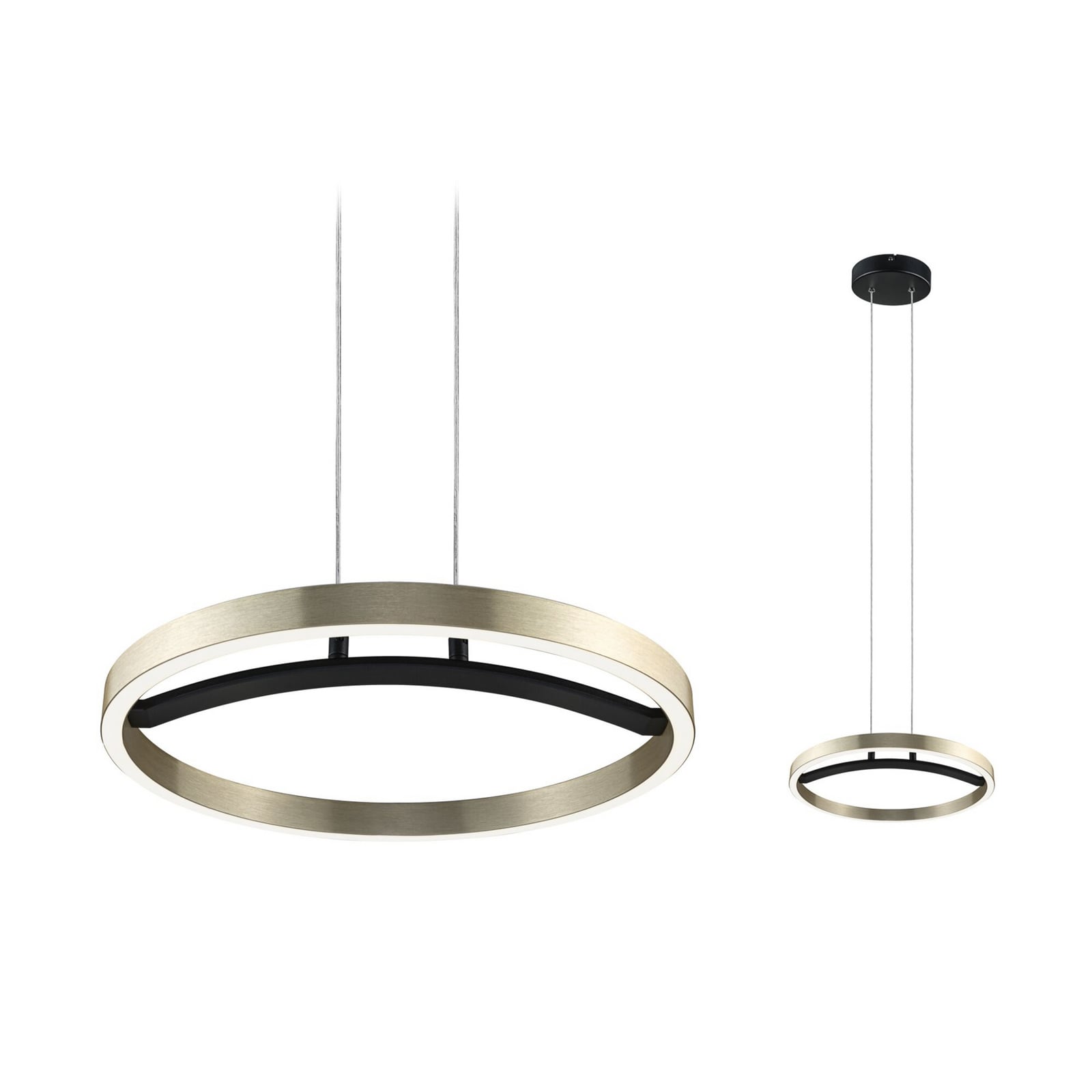 Paulmann Melira LED lógó lámpa, fekete/arany, Ø 38 cm, fém